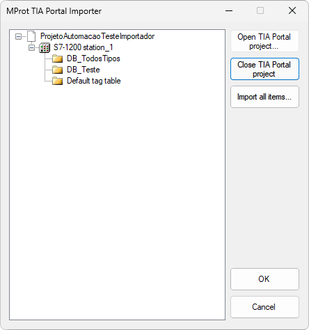 Items to import Items to import