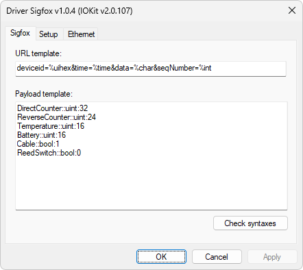 Sigfox tab Sigfox tab