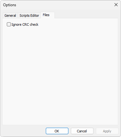 Files tab