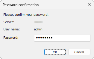 Password confirmation