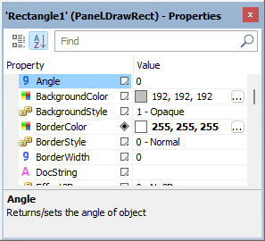 Rectangle object (DrawRect)