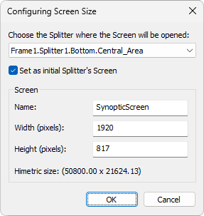 Configuring as initial Screen