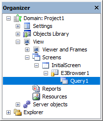 Query in an E3Browser object