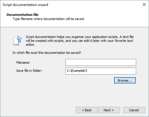 Scripts documentation file