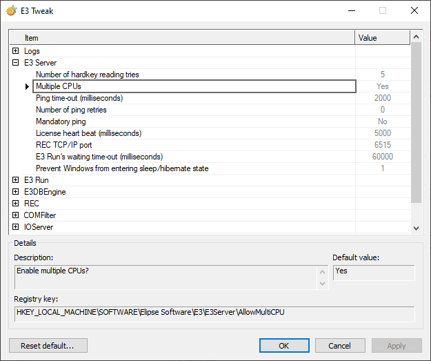 Multiple CPUs option