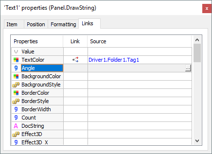Linking text color to Tag1's value