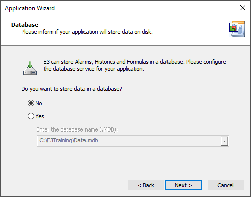 Configuring a database
