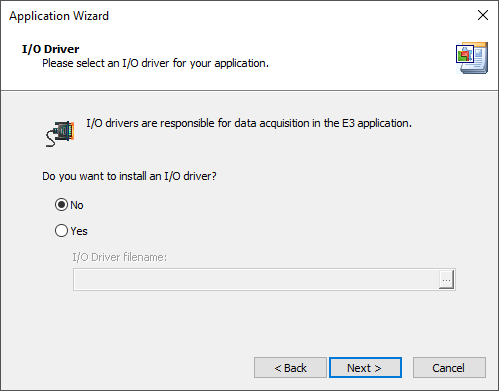 Configuring an I/O Driver