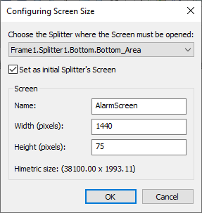 Configuration of Alarm Screen