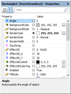 Rectangle object (DrawRect)