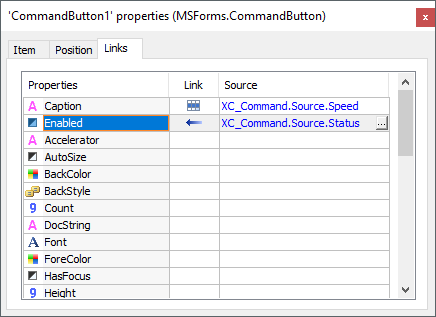 Link between Enabled and Status properties