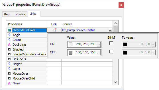 Digital Link in the OverrideFillColor property