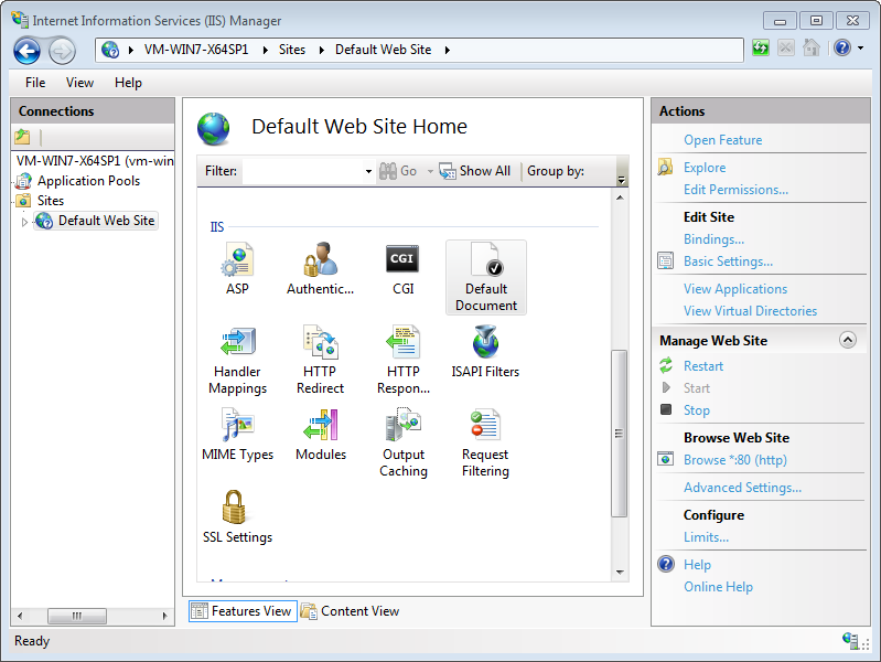 Default document