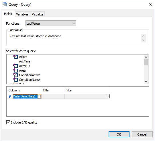 Query configuration