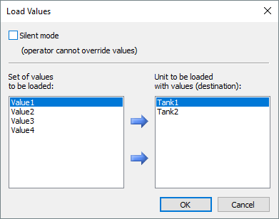 Dialog box of the LoadFormulaDlg method