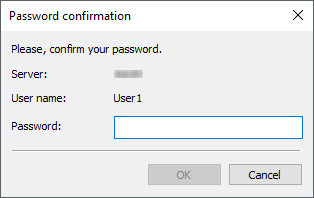 Password confirmation