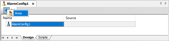 Adding an Alarm Area