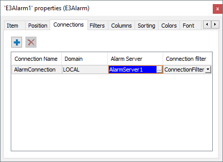 Connections tab