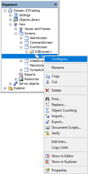 Configure a Query