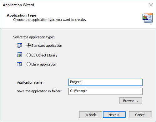 Application Wizard