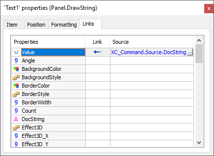 Simple Link with the DocString property