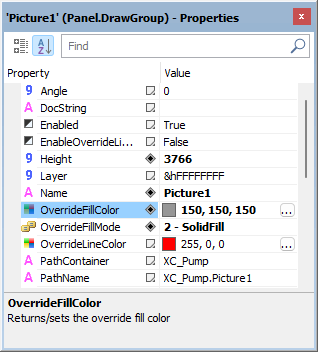 OverrideFillColor and OverrideFillMode properties