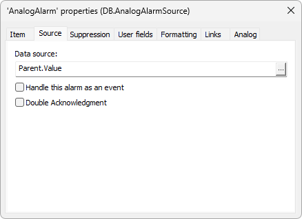 Data source of an Analog Alarm Data source of an Analog Alarm
