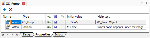Properties tab Properties tab