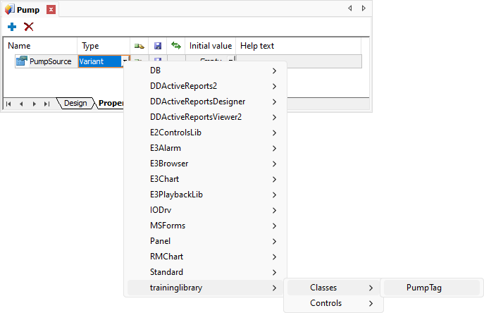 PumpTag-type Property PumpTag-type Property