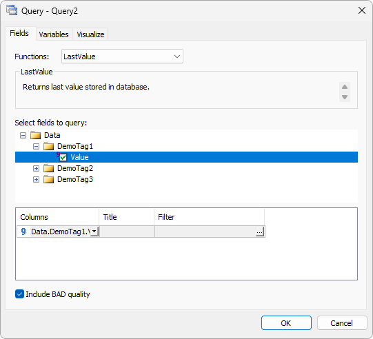 Query configuration