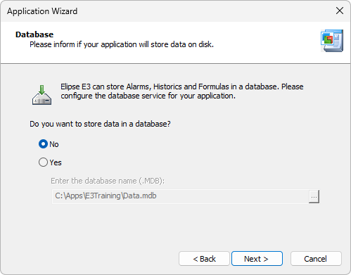 Configuring a database