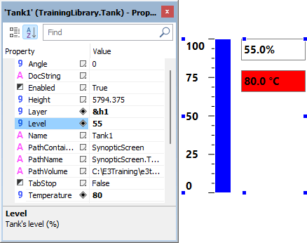 Tank properties