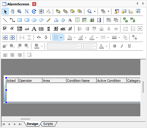 E3Alarm on AlarmScreen