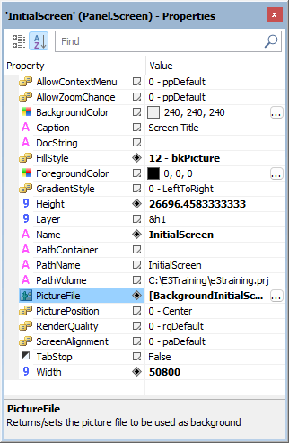PictureFile property PictureFile property