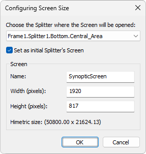 Configuring as initial Screen Configuring as initial Screen