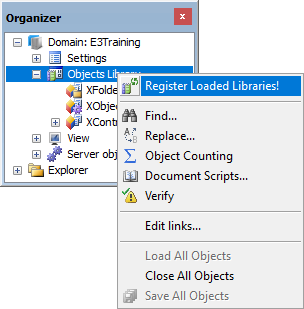 Register Loaded Libraries option