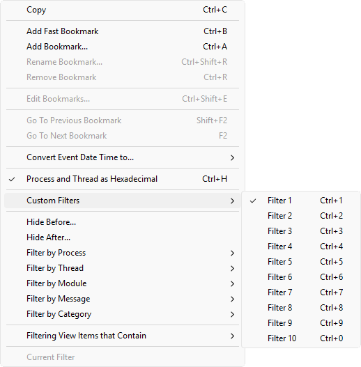 Custom Filters