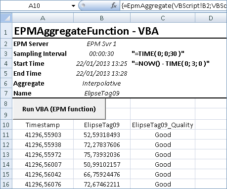 Procedure result