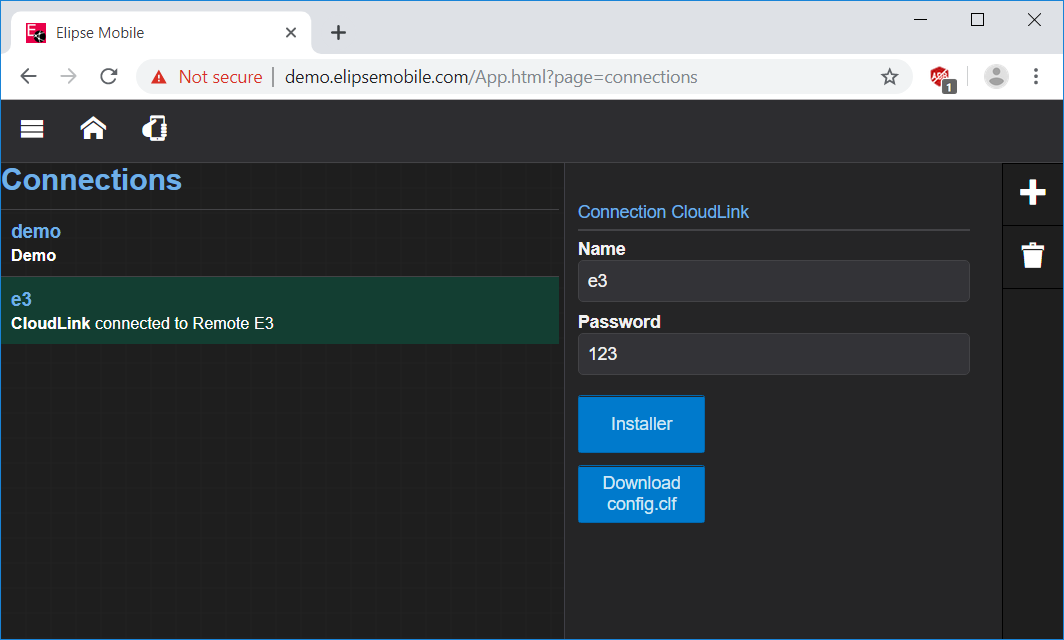 Configuring a username and a password for the Connection