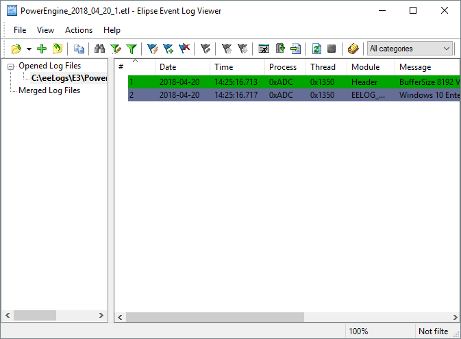 Elipse Event Log Viewer