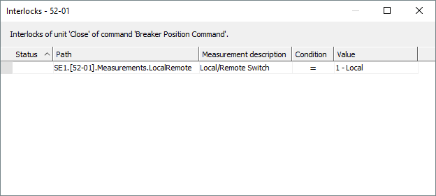 Breaker in Local mode