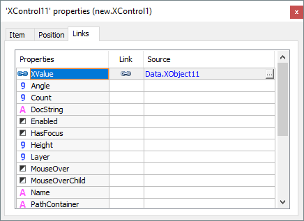 Link to the XValue Property