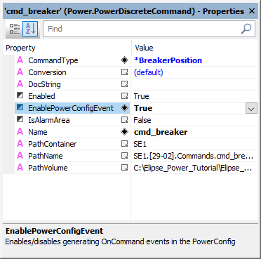 EnablePowerConfigEvent property