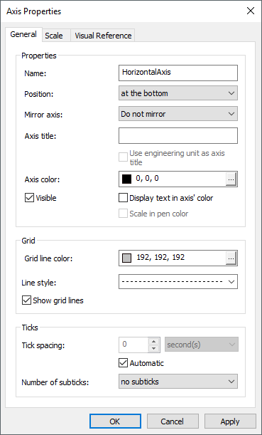 General tab General tab