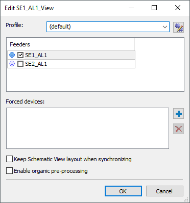 Edit Schematic View window Edit Schematic View window