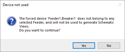 Message about an unused device