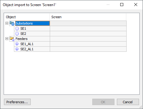 Object import to a Screen window Object import to a Screen window