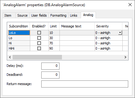 Analog Alarm Source