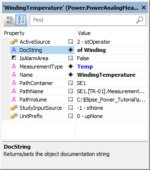 DocString property of Winding Temperature