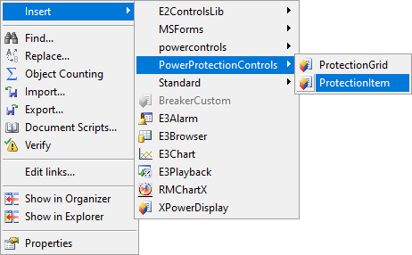 Inserting a ProtectionItem object